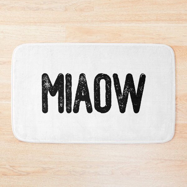 Item preview, Miaow (Black Text) designed and sold by meowmeup.