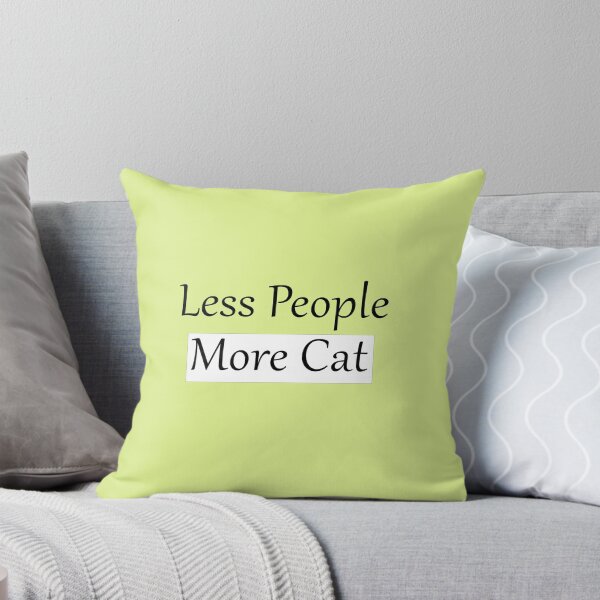 Item preview,  Less People More Cat, Funny Cat classic t-Shirt, Gift for Cat Lovers, Gift for Cat Owner designed and sold by azzeddine  ⭐⭐⭐⭐⭐.