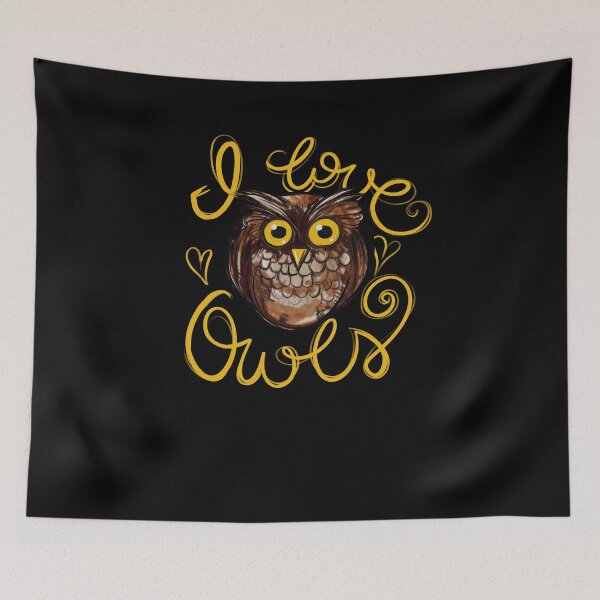 Artikelvorschau, I Love Owls entworfen und verkauft von FrictionMaxxing.