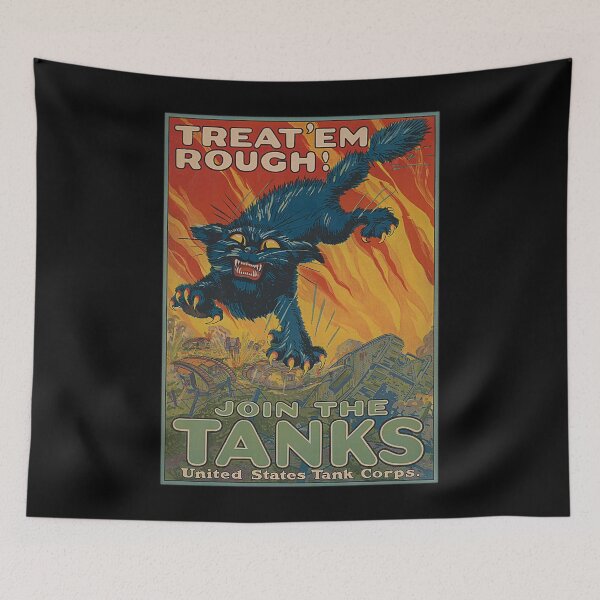 Item preview, WWI War Propaganda Poster US Tank Corps #1841 designed and sold by Rare-Militia.