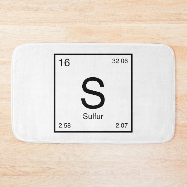 Item preview, Sulfur Element (black) designed and sold by AllAboutScience.