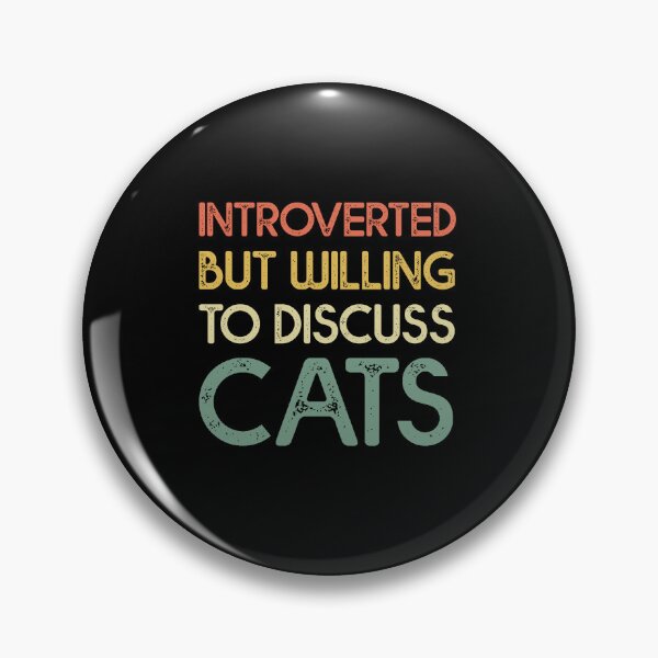 Item preview, Introverted But Willing To Discuss Cat, Funny Cat Quote designed and sold by happy gift art.