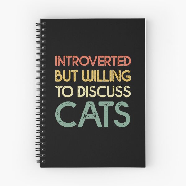 Item preview, Introverted But Willing To Discuss Cat, Funny Cat Quote designed and sold by happy gift art.