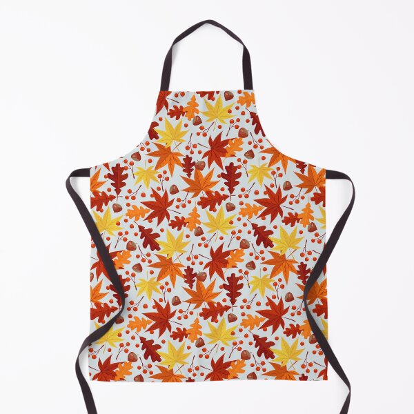 Item preview, Fallen leaves, rowan and filbert seamless pattern designed and sold by ProfiTrollka.