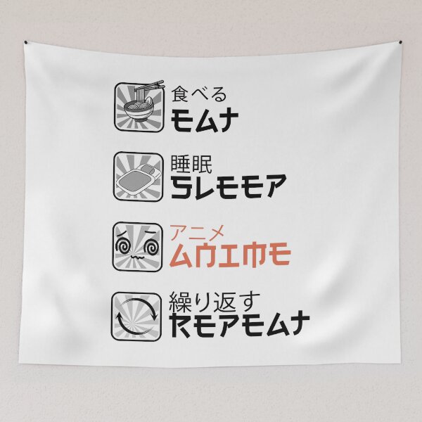 Item preview, Eat Sleep Anime Repeat Pattern Classic . designed and sold by quinnfredrick9.