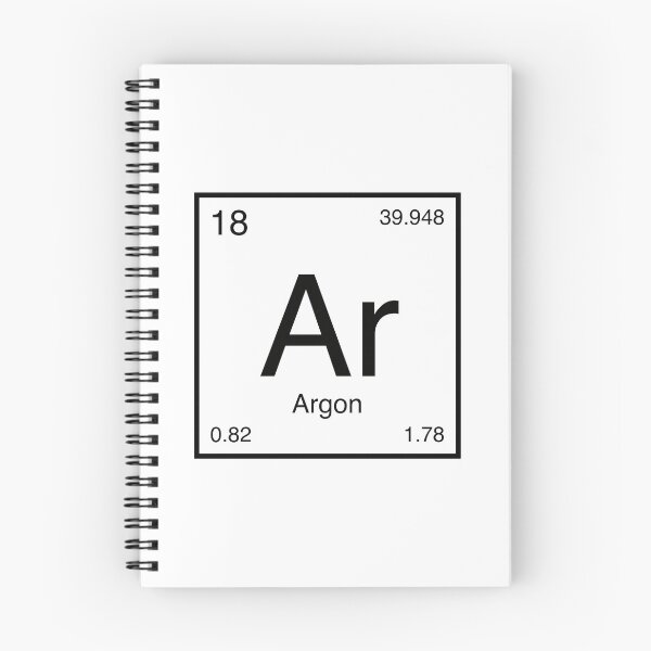 Artikelvorschau, Argon-Element (schwarz) entworfen und verkauft von AllAboutScience.