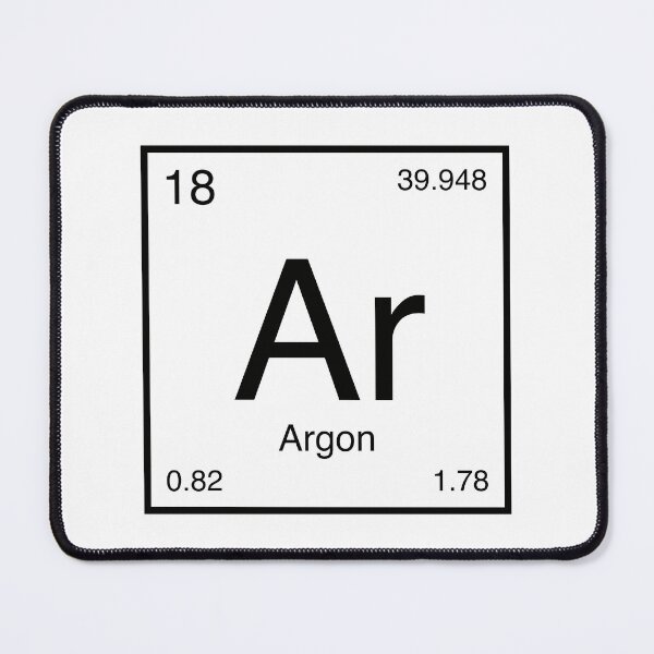 Item preview, Argon Element (black) designed and sold by AllAboutScience.
