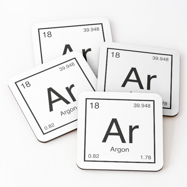 Item preview, Argon Element (black) designed and sold by AllAboutScience.