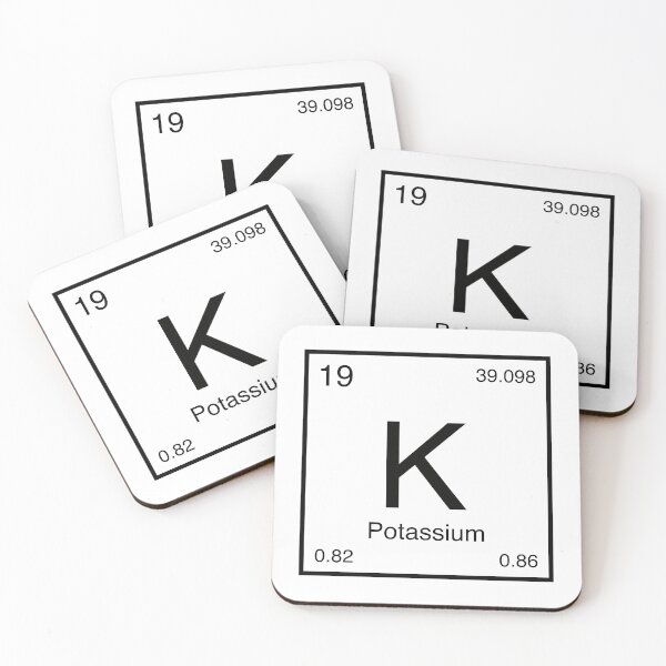 Item preview, Potassium Element (black) designed and sold by AllAboutScience.
