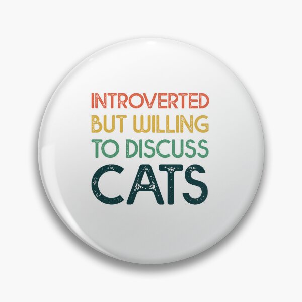 Item preview, Introverted But Willing To Discuss Cat, Funny Cat Quote designed and sold by happy gift art.