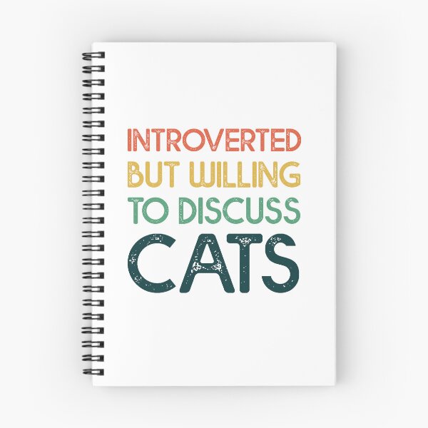 Item preview, Introverted But Willing To Discuss Cat, Funny Cat Quote designed and sold by happy gift art.