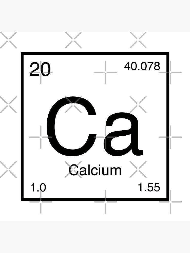 "Calcium Element (black)" Poster for Sale by AllAboutScience Redbubble
