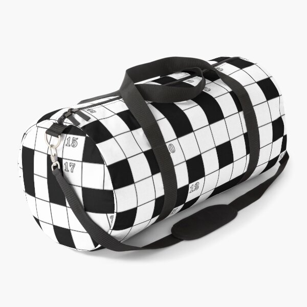 Item preview, Retro Black White Crossword Puzzle Pattern designed and sold by Digital Homestead.