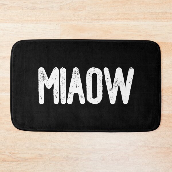 Item preview, Miaow (White Text) designed and sold by meowmeup.