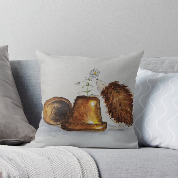Item preview, Hedgehog and daisy designed and sold by CaffGillArt.
