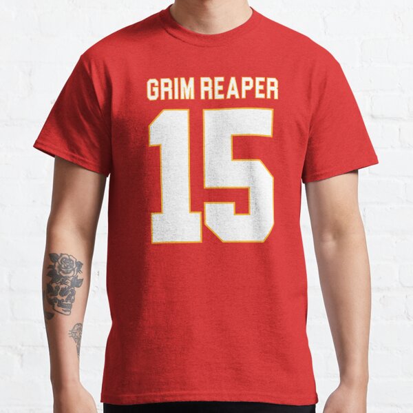 fineaswine When It's Grim, Be The Grim Reaper - Patrick Mahomes - KC Chiefs T-Shirt