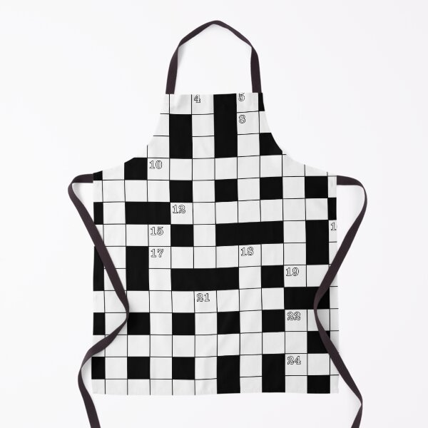 Item preview, Retro Black White Crossword Puzzle Pattern designed and sold by Digital Homestead.