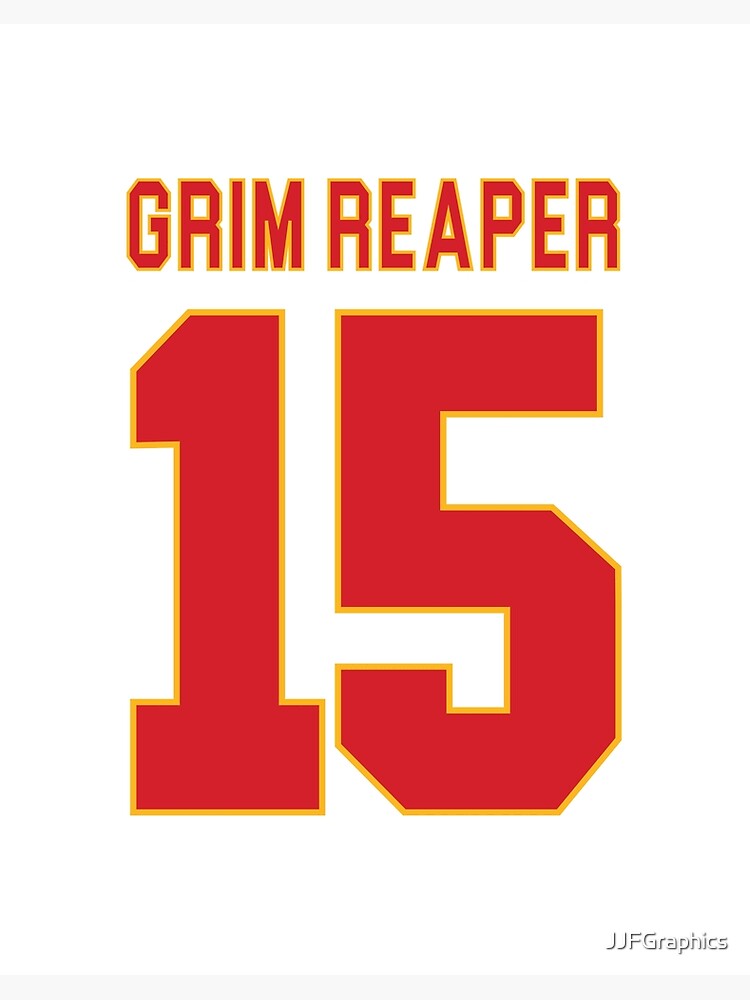 Kansas City Chiefs Grim Reaper T-Shirt | Art Board Print