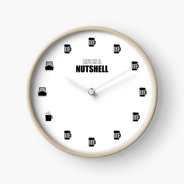 Life in a Nutshell - Daily Schedule Clock Clock