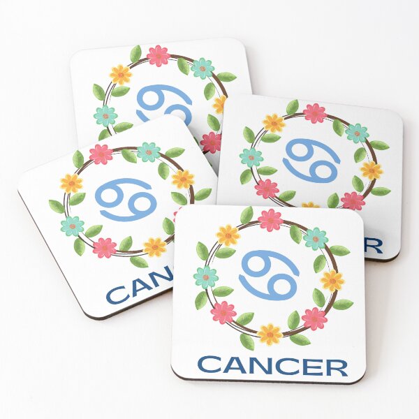 Item preview, Floral Cancer Zodiac Sign designed and sold by Hellofriendco.