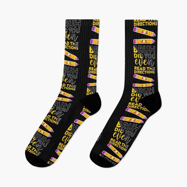 Item preview, bruh did you even read the directions joke, Funny Teacher  designed and sold by Mehdi Art.