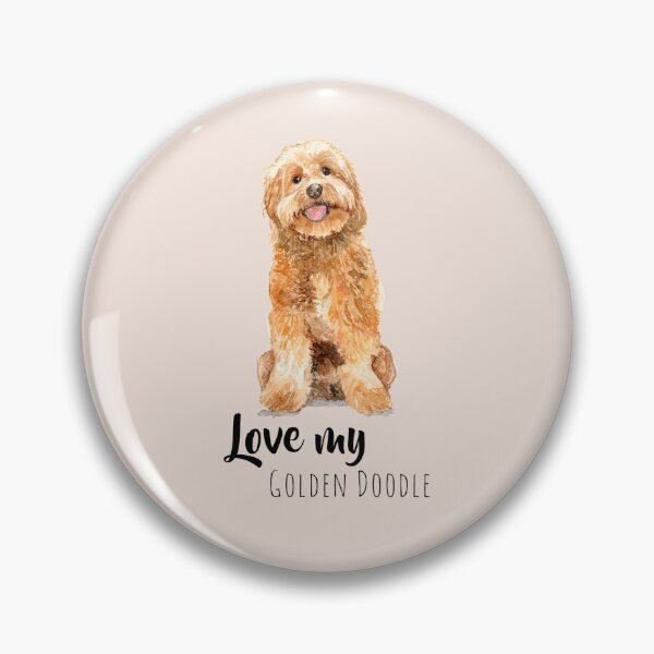 Item preview, Cute "I love my Golden Doodle" dog designed and sold by Swagata Sarkar.