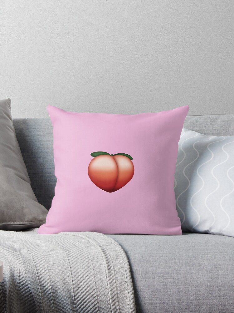 Peach Emoji Pillow