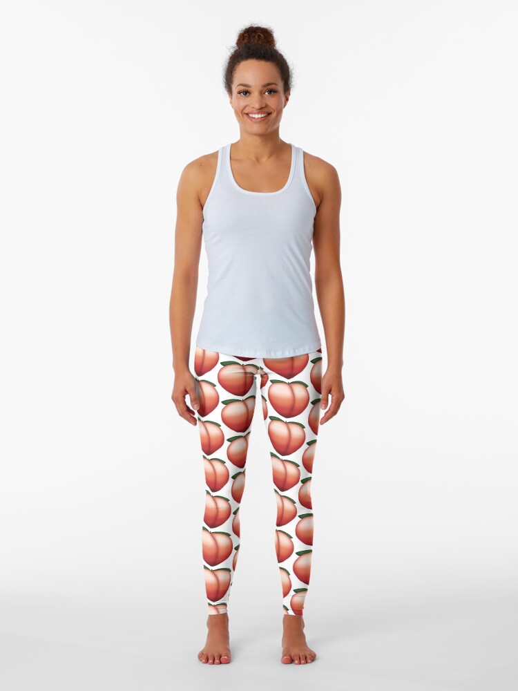 Peach emoji outlet leggings