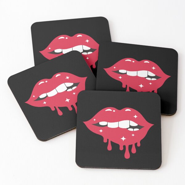 Item preview, Lips Glow Shiny Star Sexy Smily Red Lips designed and sold by Fast Print Solutions.