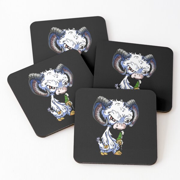 Item preview, White Cartoon Drink GOAT designed and sold by iduzarts.