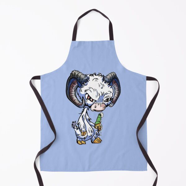 Item preview, White Cartoon Drink GOAT designed and sold by iduzarts.