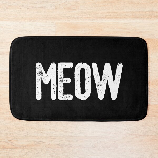 Item preview, Meow (White Text) designed and sold by meowmeup.
