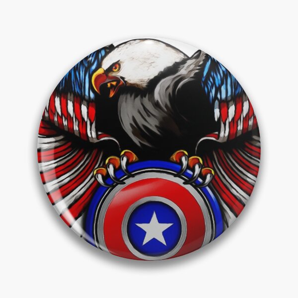 Item preview, Eagle American Hero Shield Usa Flag designed and sold by UOVE.