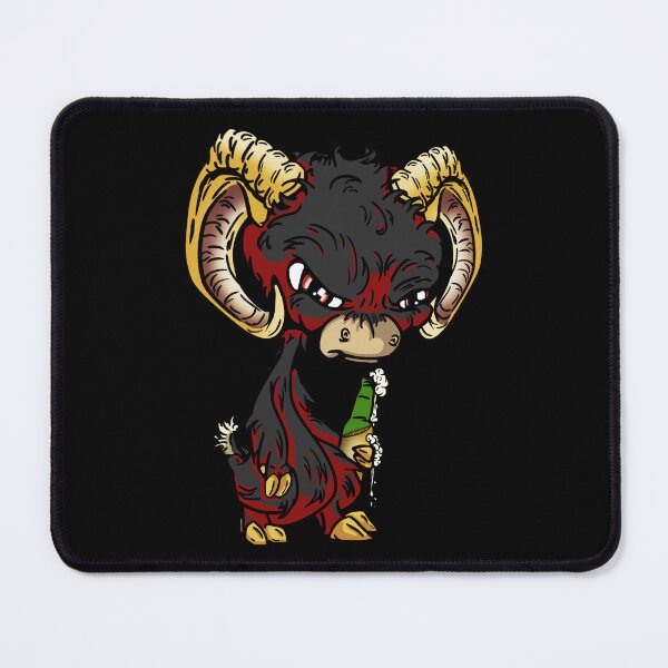 Item preview, Black Cartoon Drink GOAT designed and sold by iduzarts.