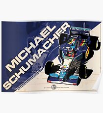 Michael Schumacher - F1 1995 Poster