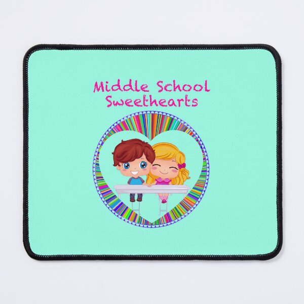Item preview, Middle School Sweethearts (on Aqua) designed and sold by PawsitiveMum.