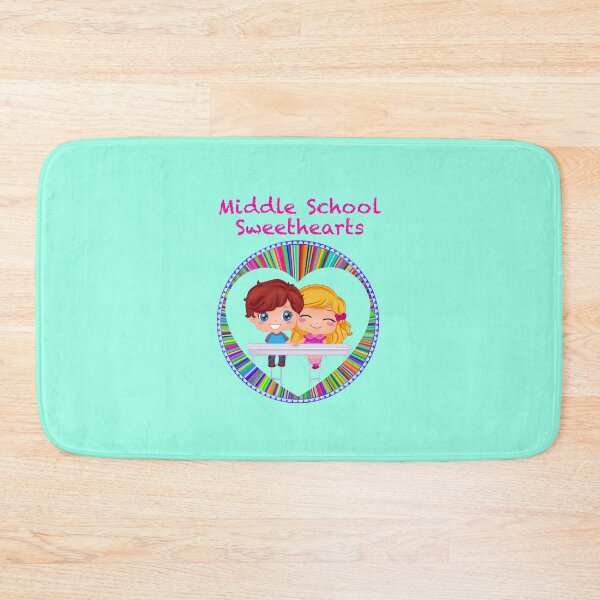Item preview, Middle School Sweethearts (on Aqua) designed and sold by PawsitiveMum.