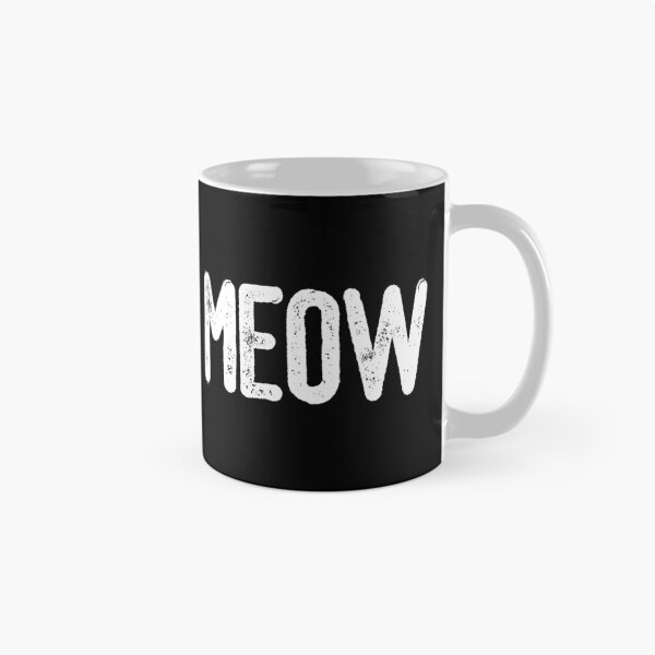 Item preview, Meow (White Text) designed and sold by meowmeup.