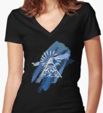 Life is Strange, Illuminati Confirmed Women's Fitted V-Neck T-Shirt