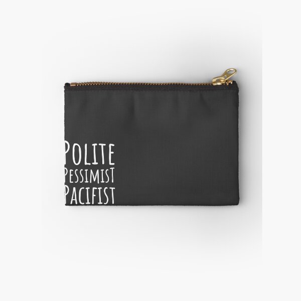 Item preview, Polite Pessimist Pacifist Funny Philosophy Sarcastic designed and sold by Schrodinger's  Clothing.