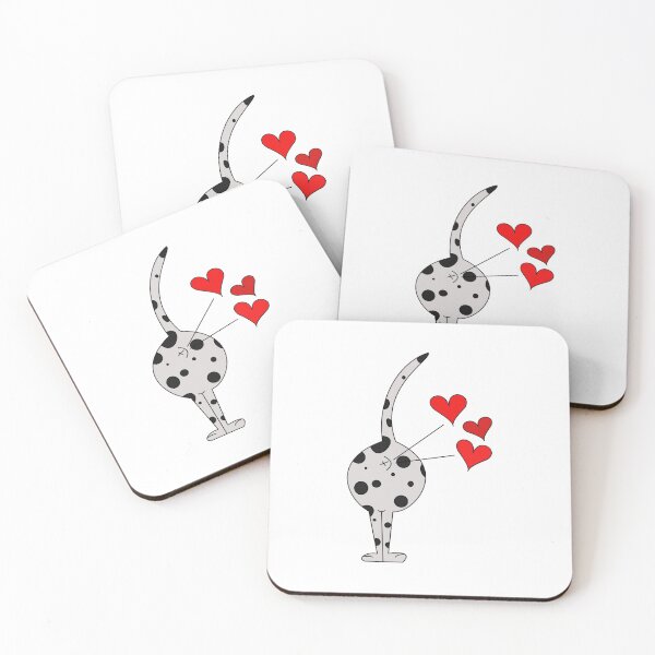 Item preview, Dalmatian Dog farting lovely hearts designed and sold by VentunoGrammi.