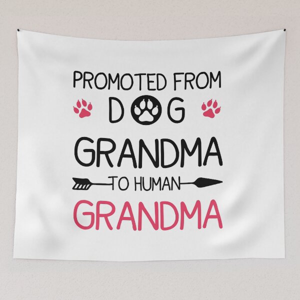Item preview, promoted from dog grandma to human grandma funny dog, puppy lover  designed and sold by Mehdi Art.