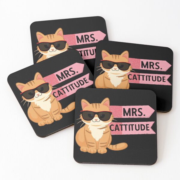 Item preview, MRS CATTITUDE - Funny Cat Pictures with cat sayings and captions designed and sold by FunnyCatsFam.