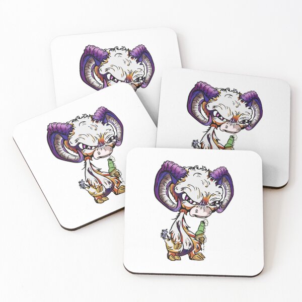 Item preview, Purple and Orange Cartoon Drink GOAT designed and sold by iduzarts.