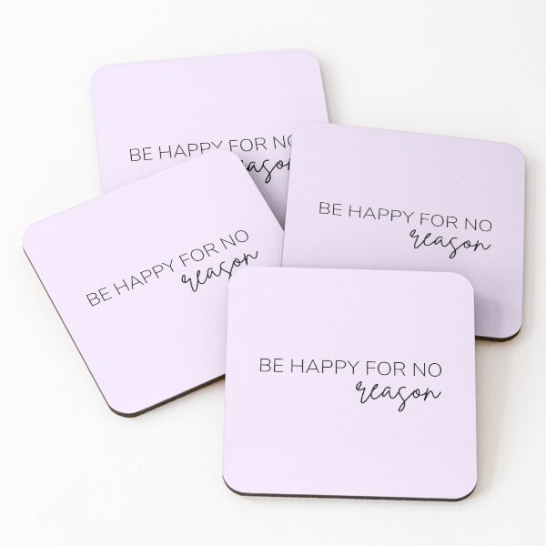 Item preview, Motivational / inspirational quote - Be happy for no reason designed and sold by AlfabetDesign.