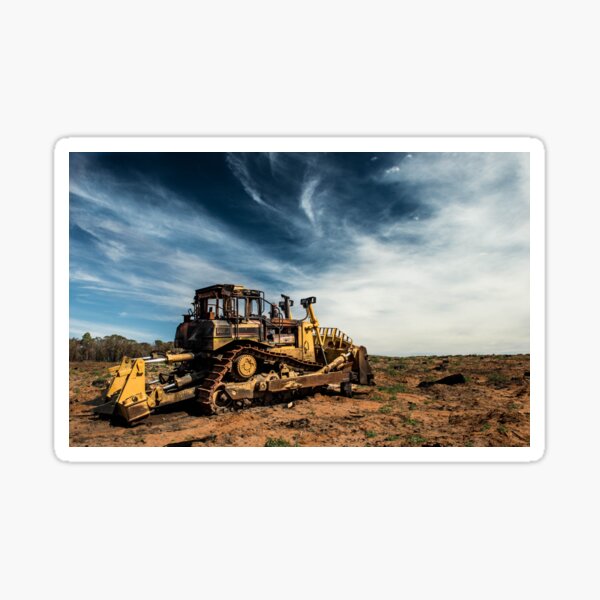 Abandoned Bulldozer Sticker