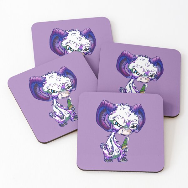 Item preview, Purple Cartoon Drink GOAT designed and sold by iduzarts.