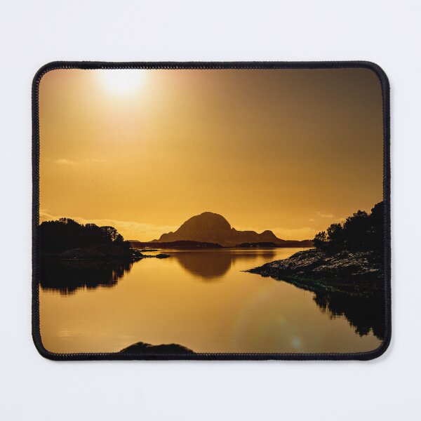 Item preview, Torghatten in Sunset Art Print designed and sold by Nils Petter Stein.