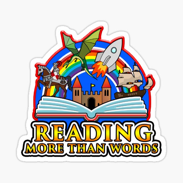 Reading: More Than Words Sticker