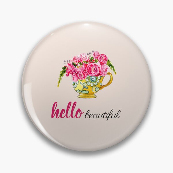 Item preview, Hello Beautiful! Teacup with roses designed and sold by Swagata Sarkar.